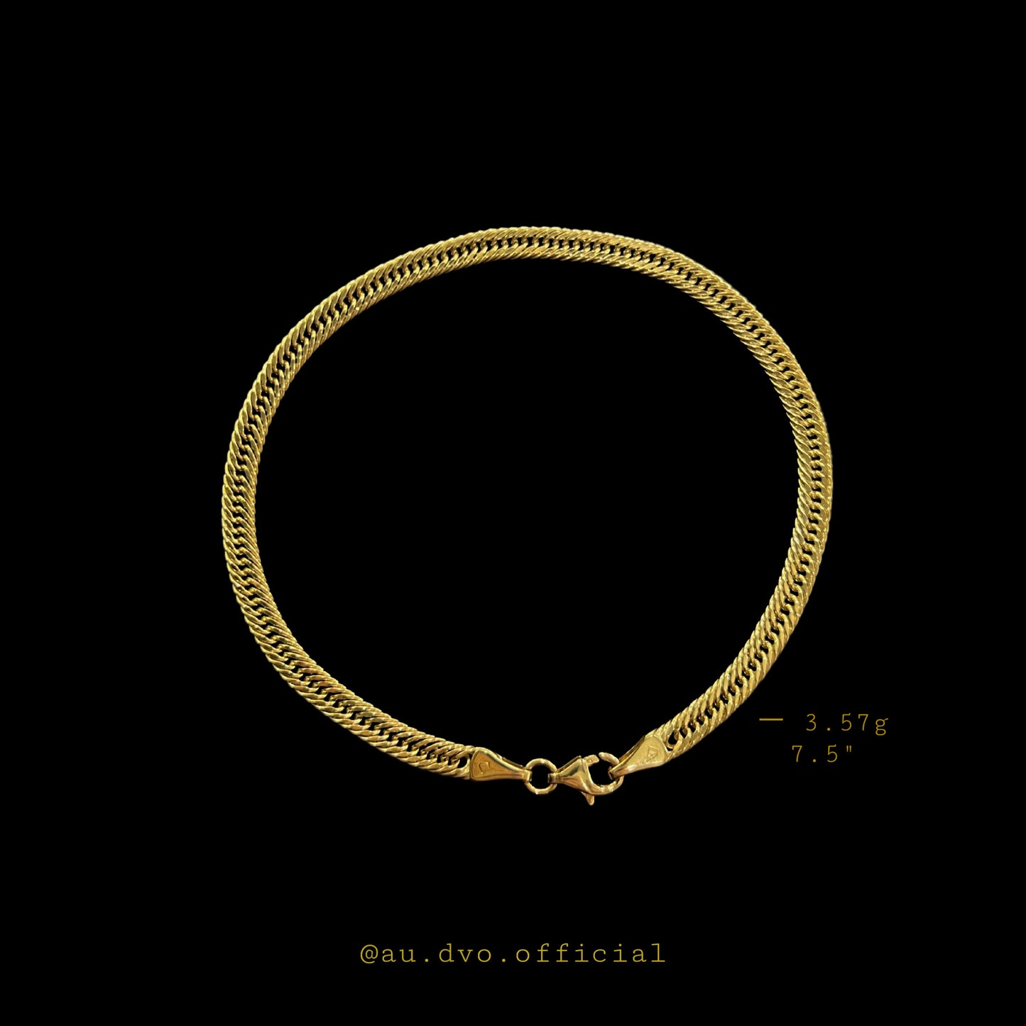 AU Saudi Gold Bracelet – 3.57g | 7.5”